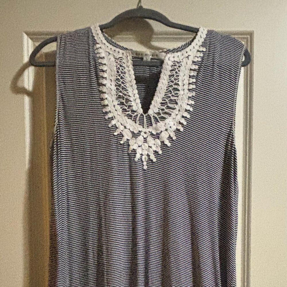 Max Studio Womens Striped Sundress Size Large